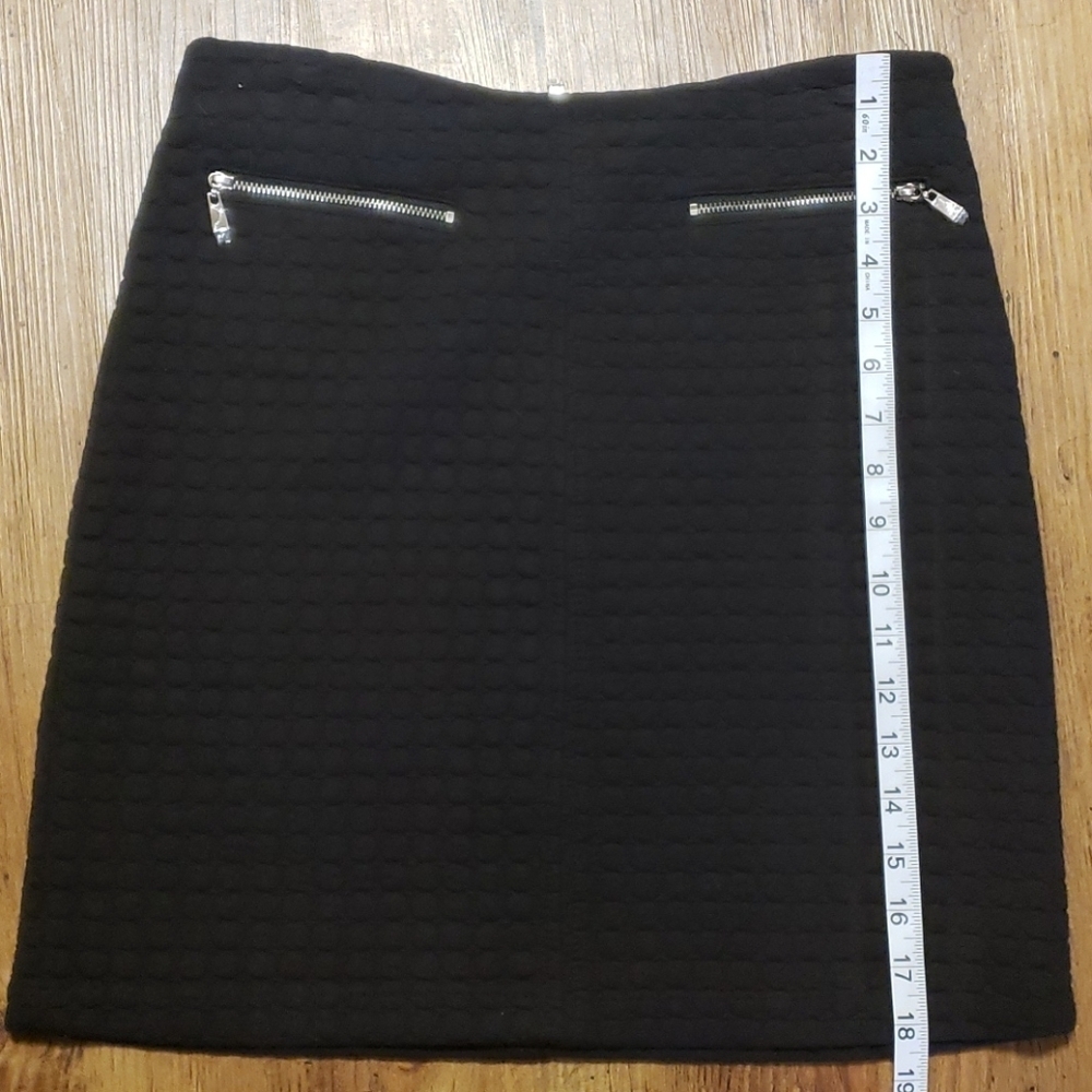 Shelli segal laundry quilted skirt black nwot